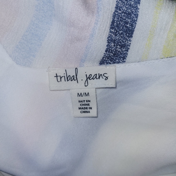 Tribal Jeans Striped Sleeveless Dress M - Picture 8 of 8